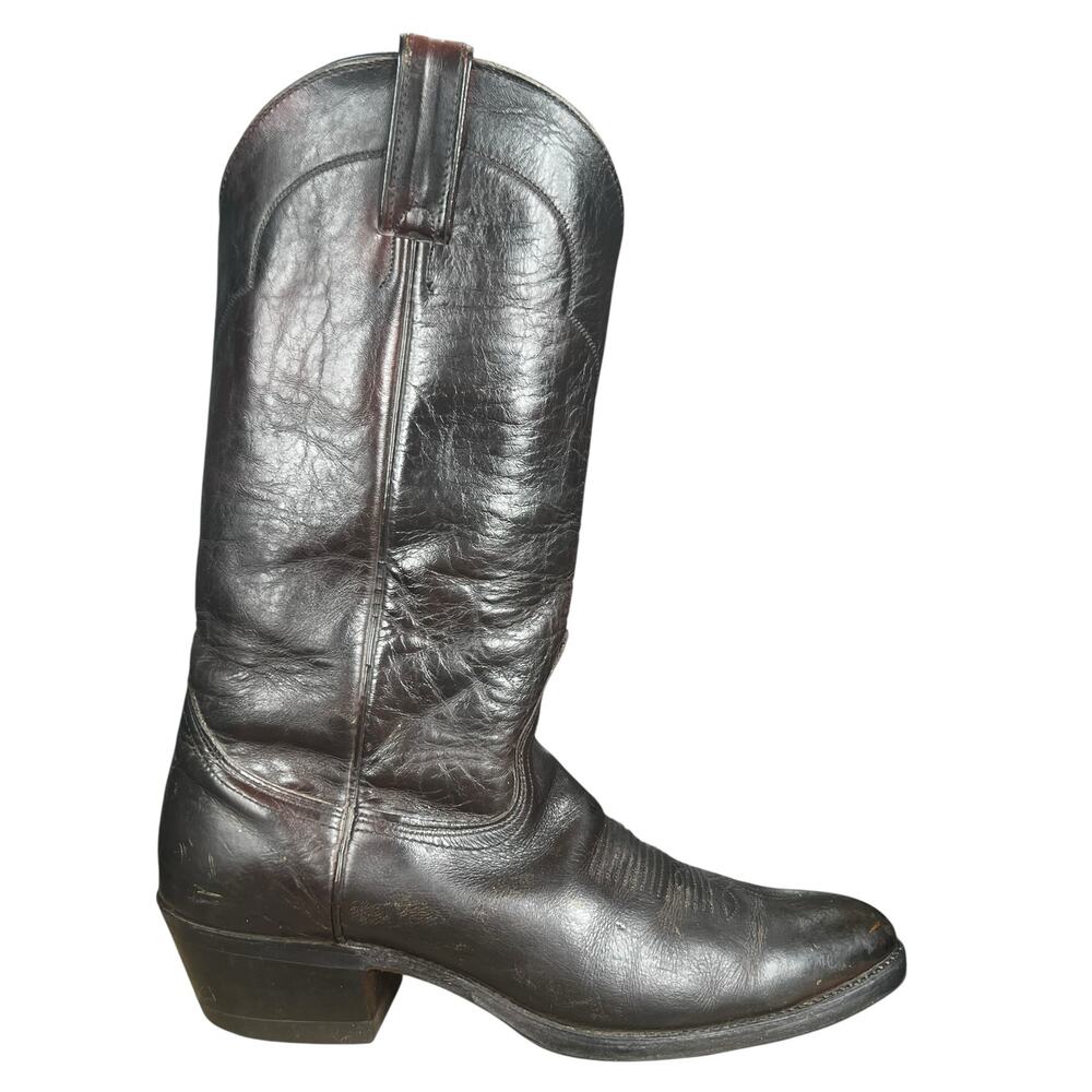 Vintage Cat's Paw Men’s Brown Leather Cowboy Boots Size US 8 D